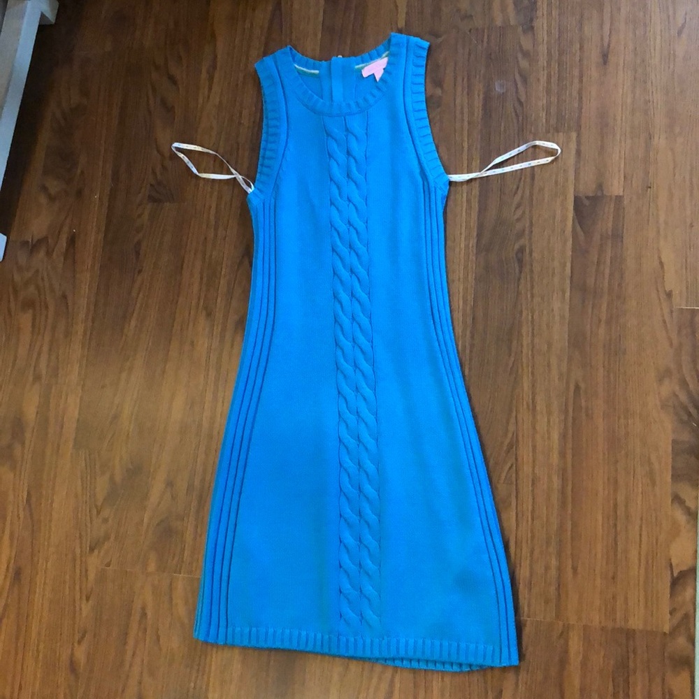 Lilly Pulitzer blue sweater dress, size small